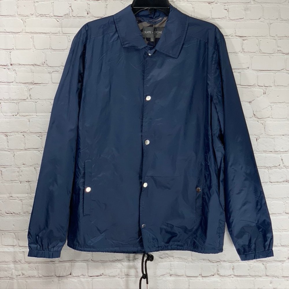 Slate & Stone Navy Luca Coaches Drawstring Hem Cam
